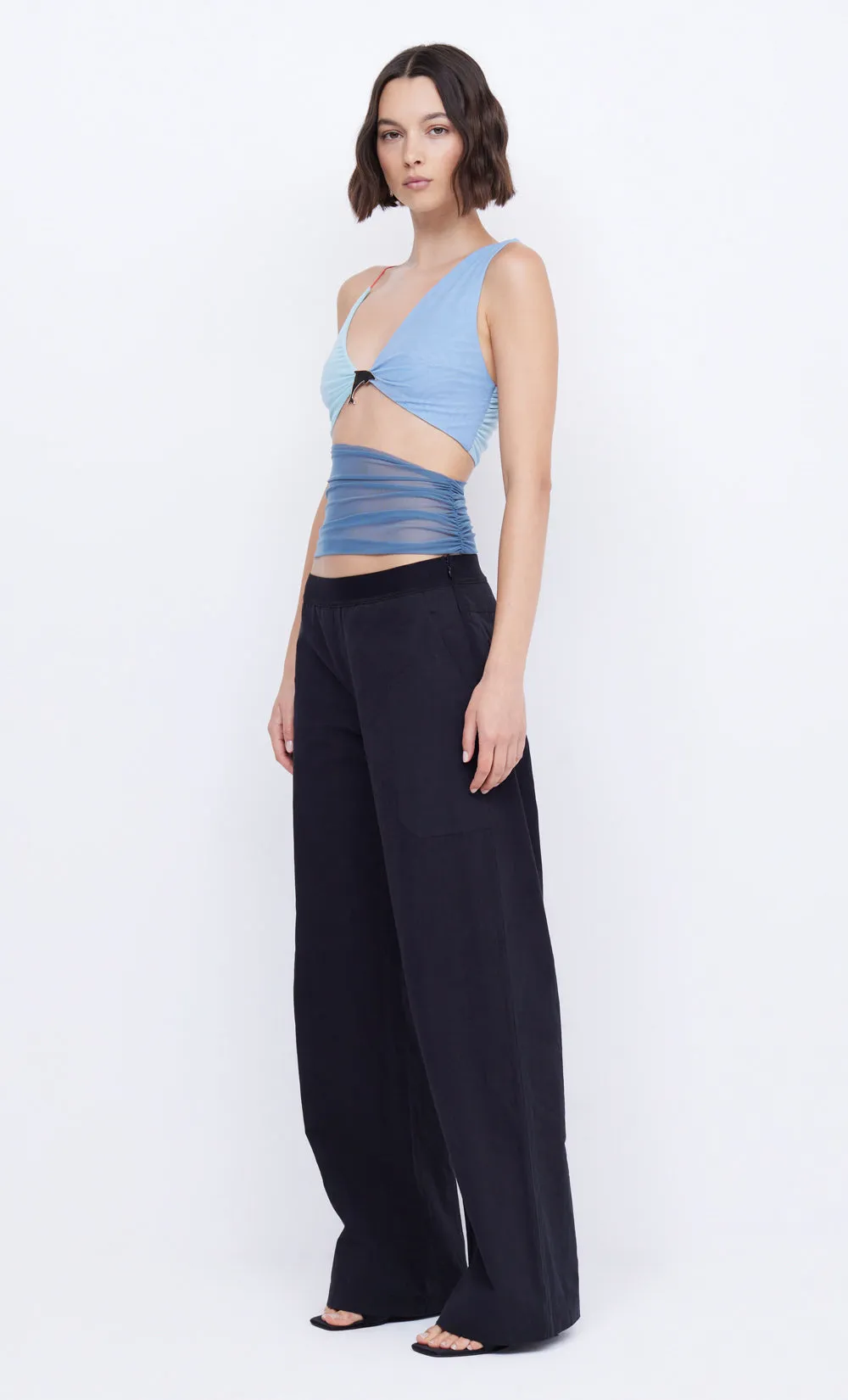 BYRON CUT OUT TANK - SPLICED BLUE sold by bec + bridge product image thumbnail 3