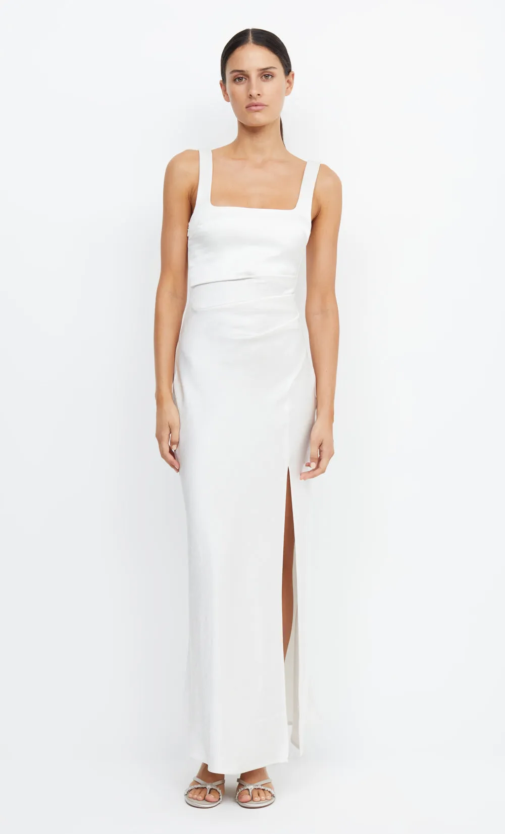 THE DREAMER SQUARE NECK DRESS - IVORY sold by bec + bridge product image thumbnail 2
