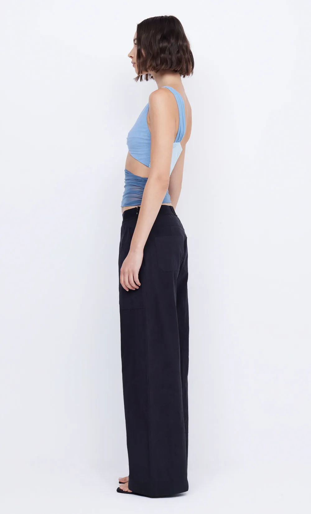 BYRON CUT OUT TANK - SPLICED BLUE sold by bec + bridge product image thumbnail 4