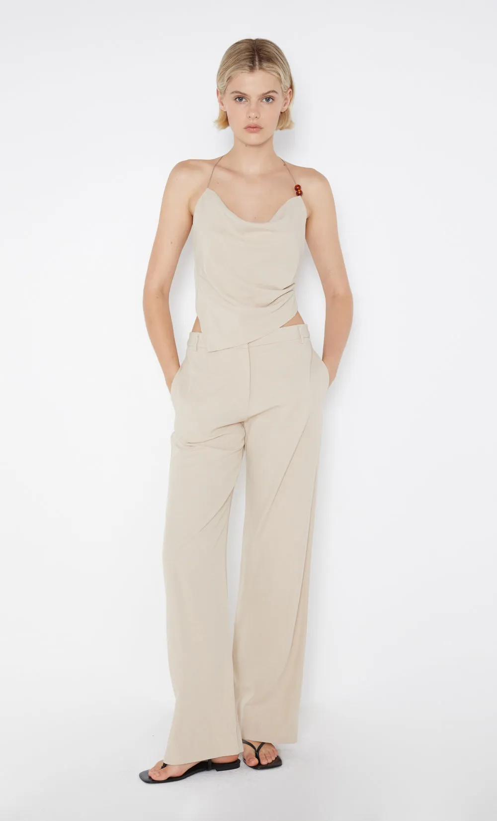 DESIREE STRAIGHT LEG PANT - SAND sold by bec + bridge product image thumbnail 2