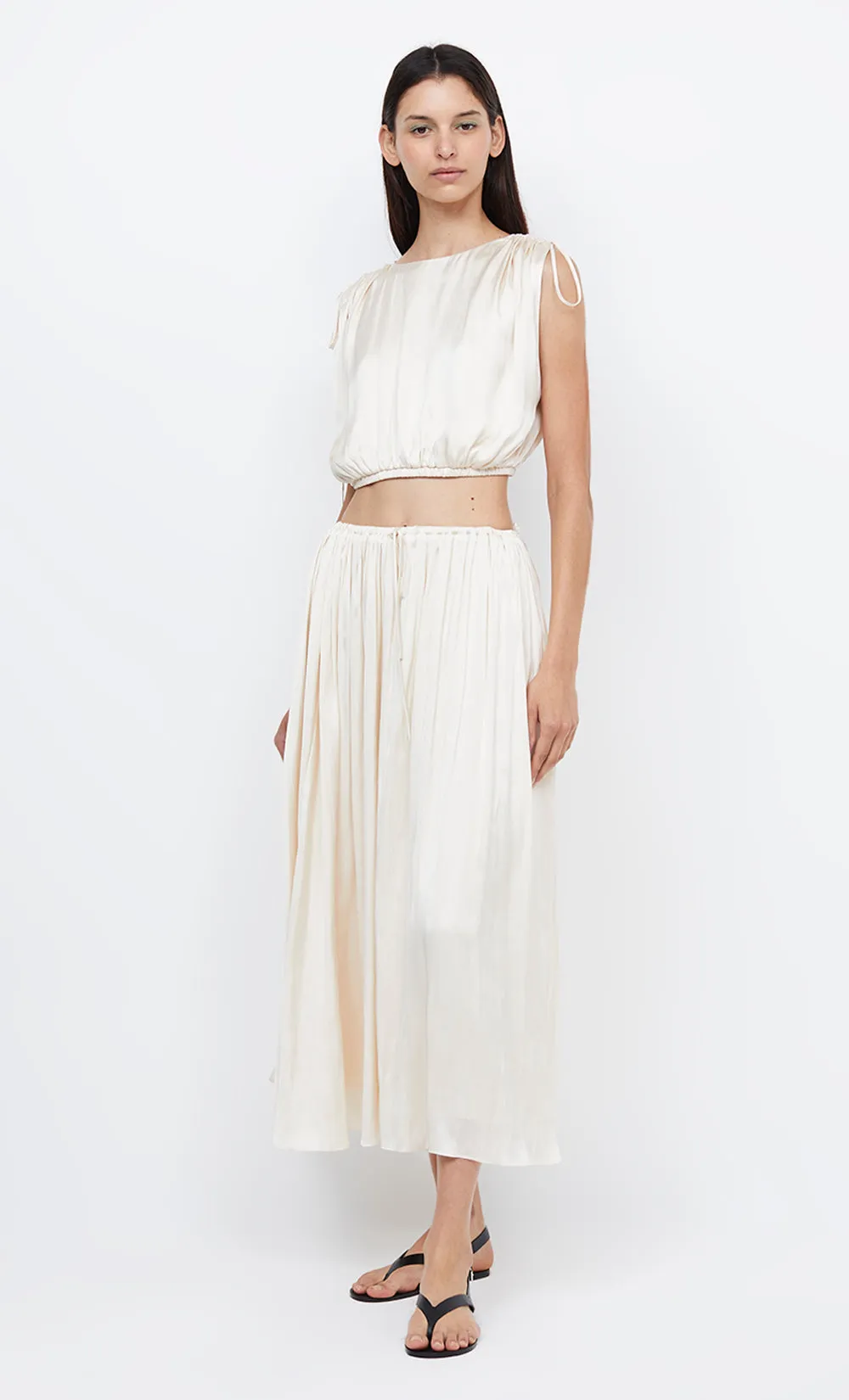 PARADISE CROPPED TOP - IVORY sold by bec + bridge product image thumbnail 3