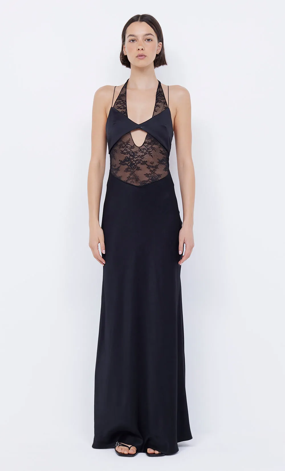 LIV HALTER MAXI DRESS - BLACK sold by bec + bridge