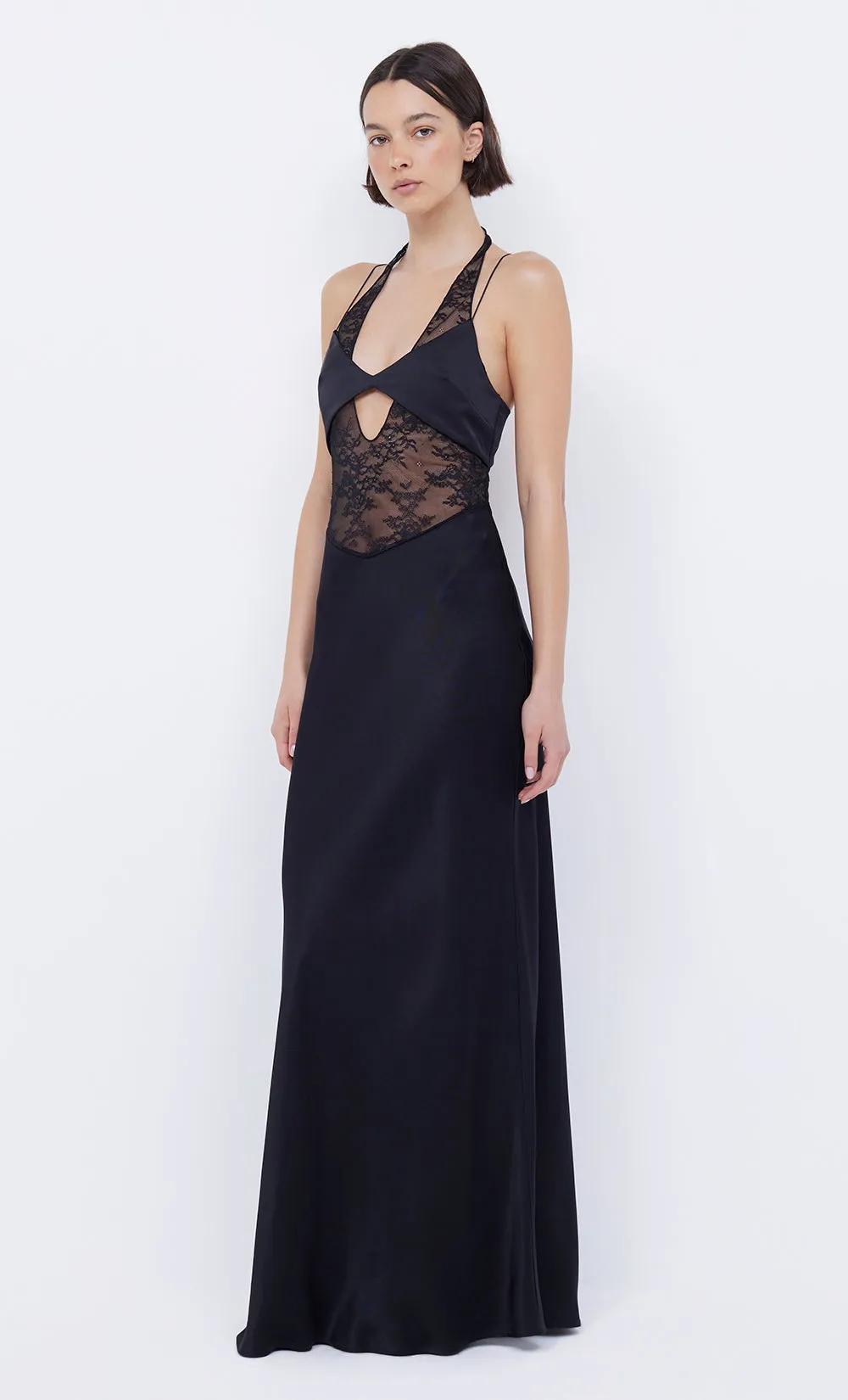 LIV HALTER MAXI DRESS - BLACK sold by bec + bridge product image thumbnail 3