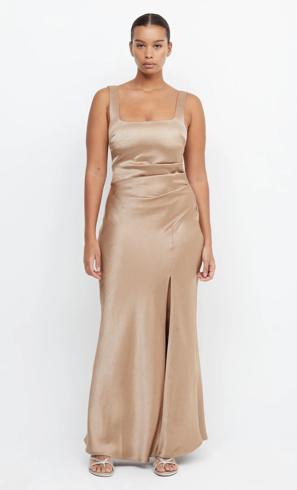THE DREAMER SQUARE NECK DRESS - GOLDEN sold by bec + bridge