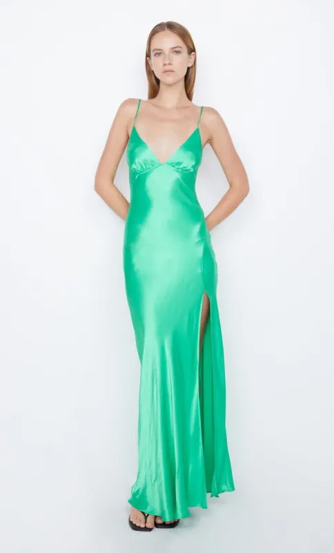 REN SPLIT MAXI DRESS - EMERALD sold by bec + bridge