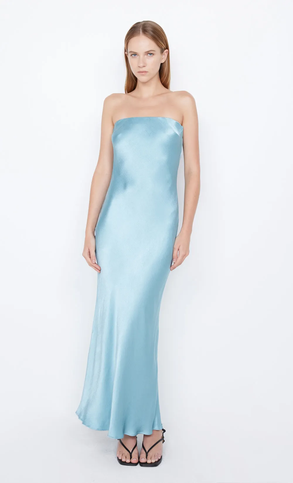MOON DANCE STRAPLESS DRESS - SEA SPRAY sold by bec + bridge