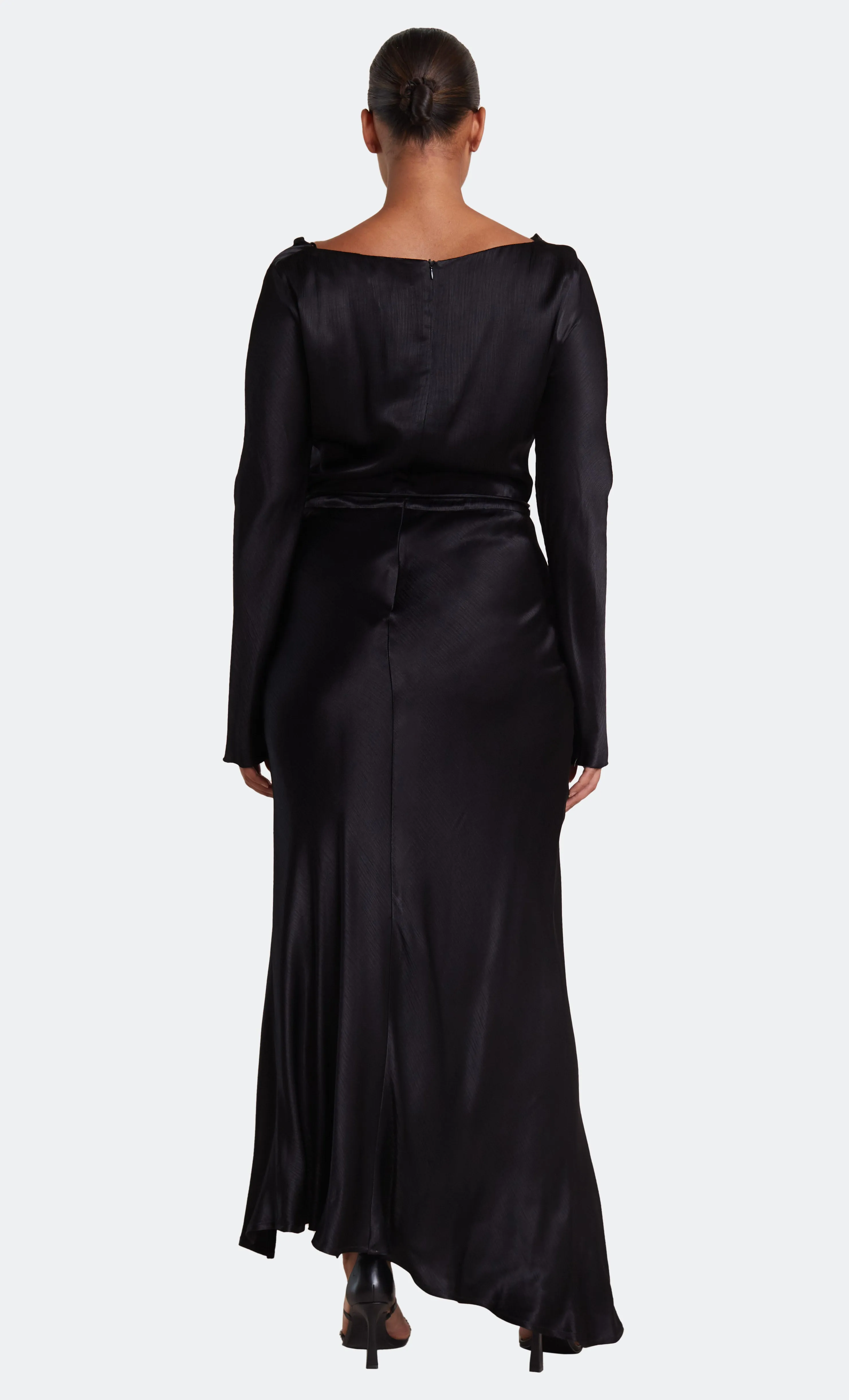 MOON DANCE LONG SLEEVE COWL DRESS - BLACK sold by bec + bridge product image thumbnail 5