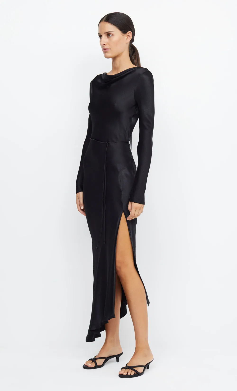 MOON DANCE LONG SLEEVE MAXI DRESS - BLACK sold by bec + bridge product image thumbnail 5