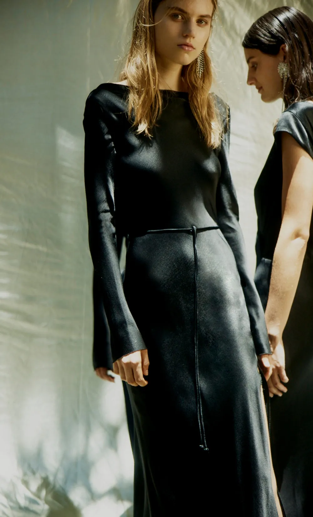 MOON DANCE LONG SLEEVE MAXI DRESS - BLACK sold by bec + bridge product image thumbnail 3