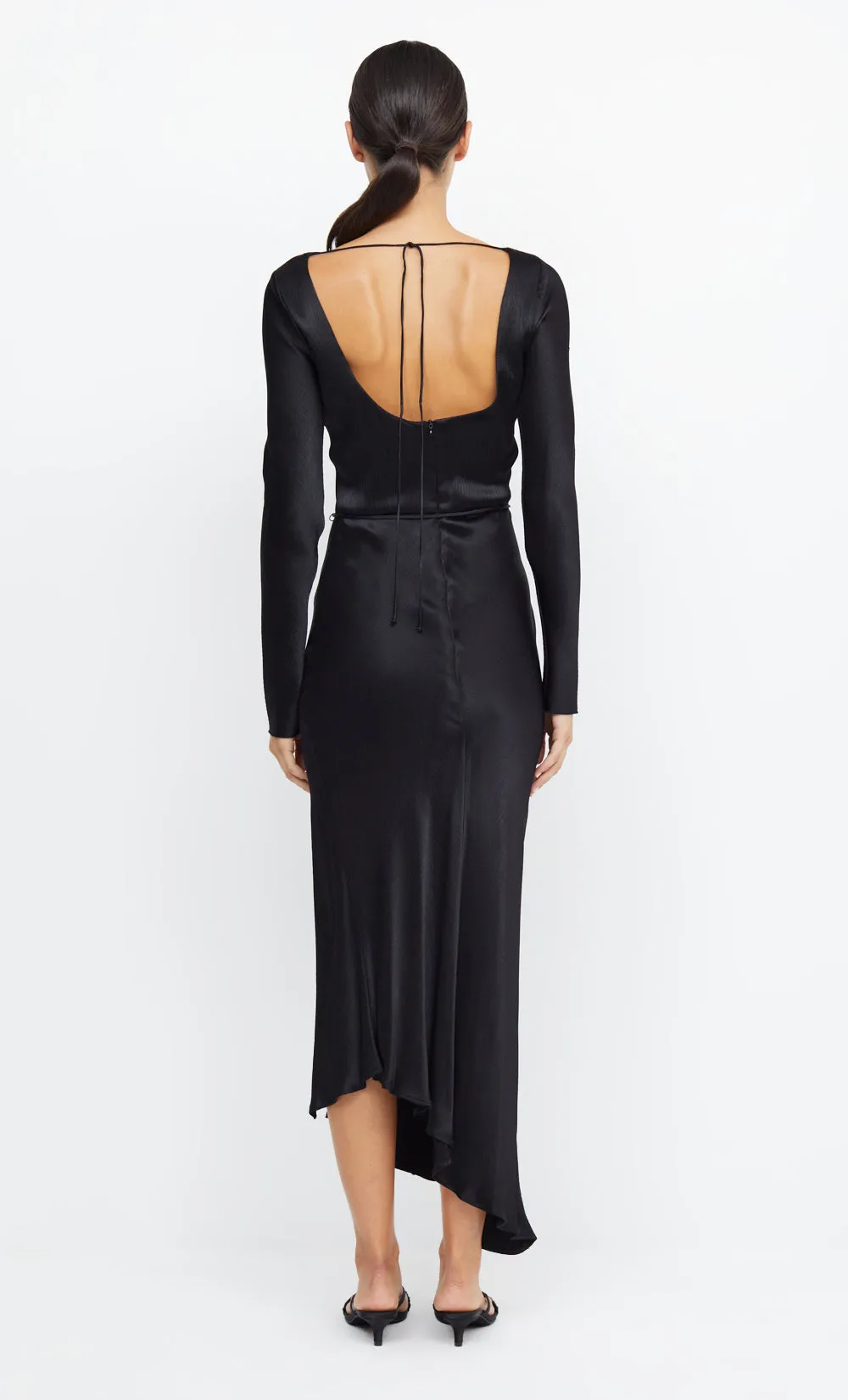 MOON DANCE LONG SLEEVE MAXI DRESS - BLACK sold by bec + bridge product image thumbnail 4