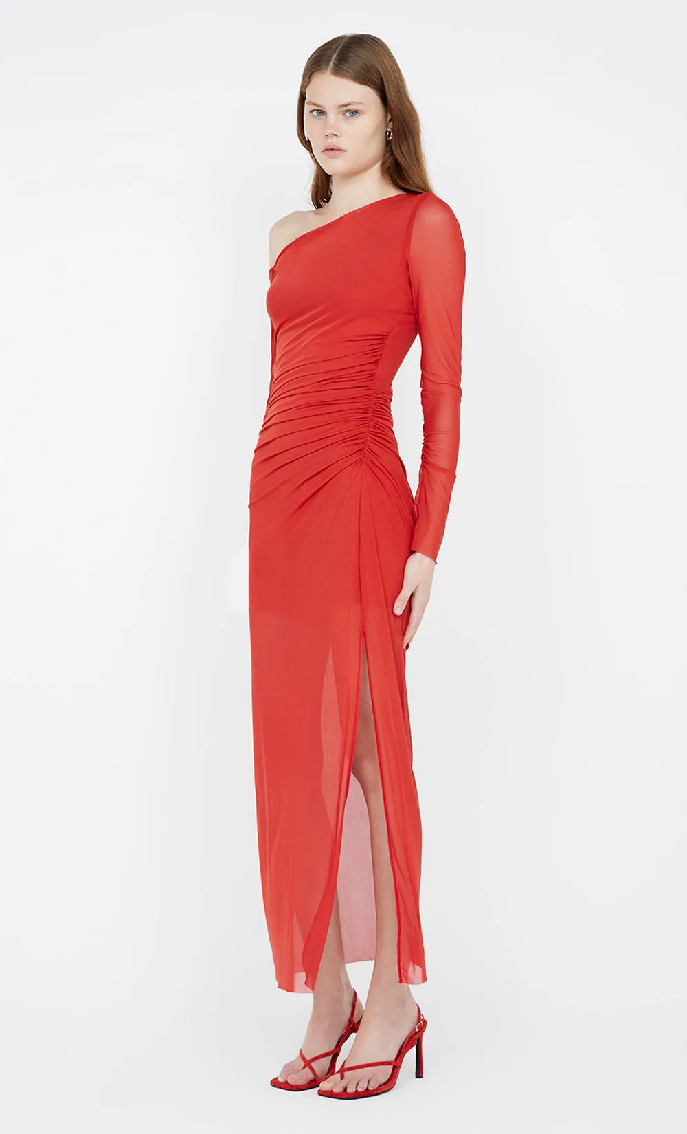 FAE ASYM LONG SLEEVE DRESS - ROUGE sold by bec + bridge product image thumbnail 5