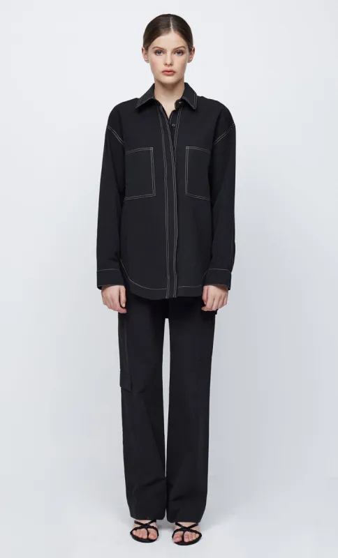 AUSTIN  SHIRT - BLACK sold by bec + bridge