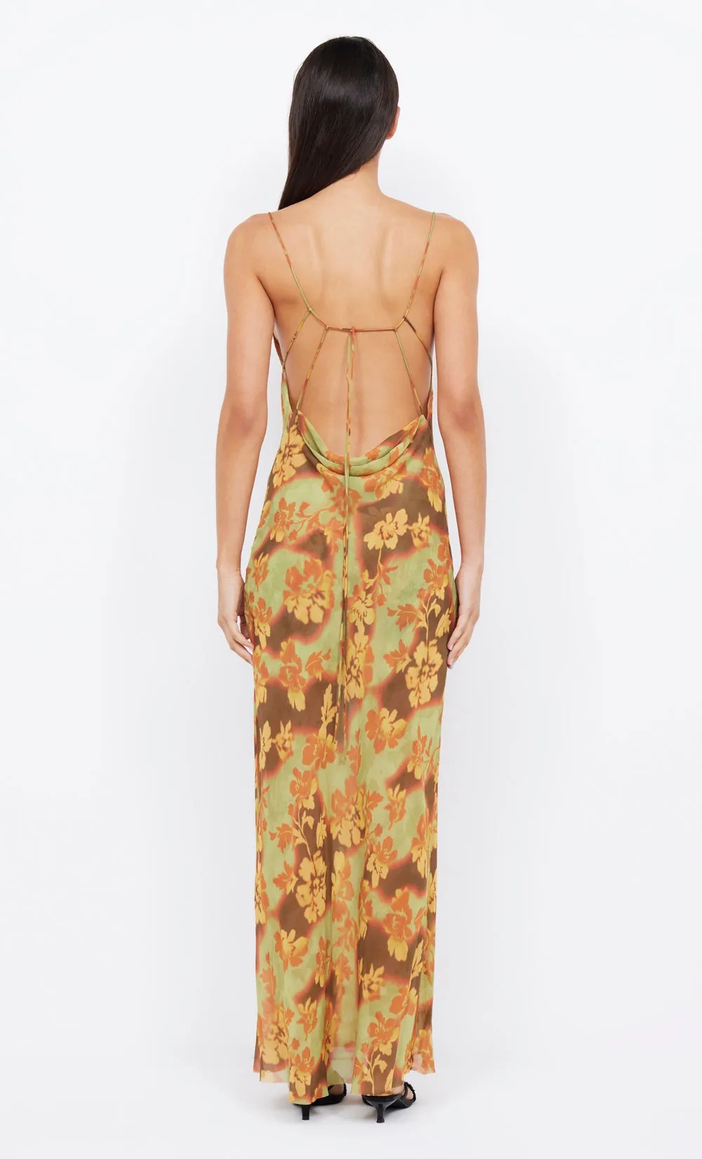 DREW SPLIT MAXI DRESS - HIBISCUS PATCH sold by bec + bridge product image thumbnail 2