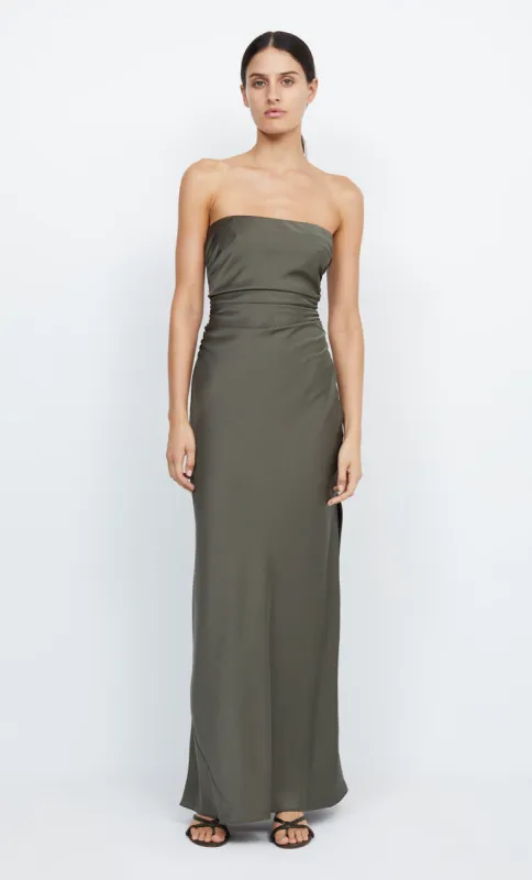 ETERNITY STRAPLESS MAXI DRESS - DARK WILLOW sold by bec + bridge