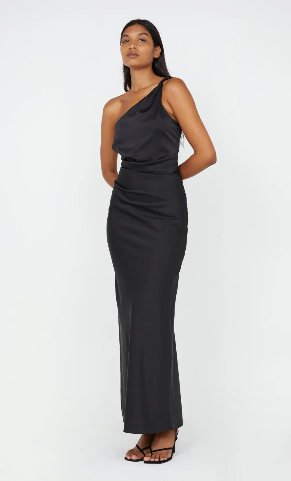 LUNETTA ASYM DRESS - BLACK sold by bec + bridge product image thumbnail 3