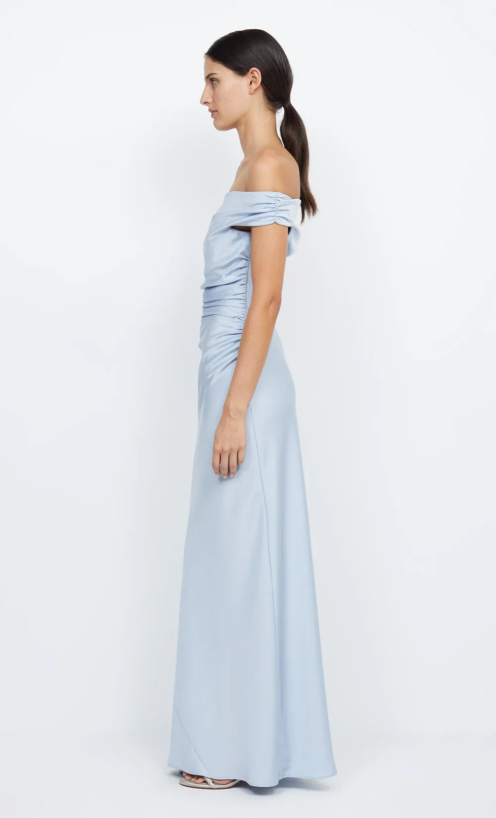 ETERNITY OFF SHOULDER MAXI - DUSTY BLUE sold by bec + bridge product image thumbnail 5