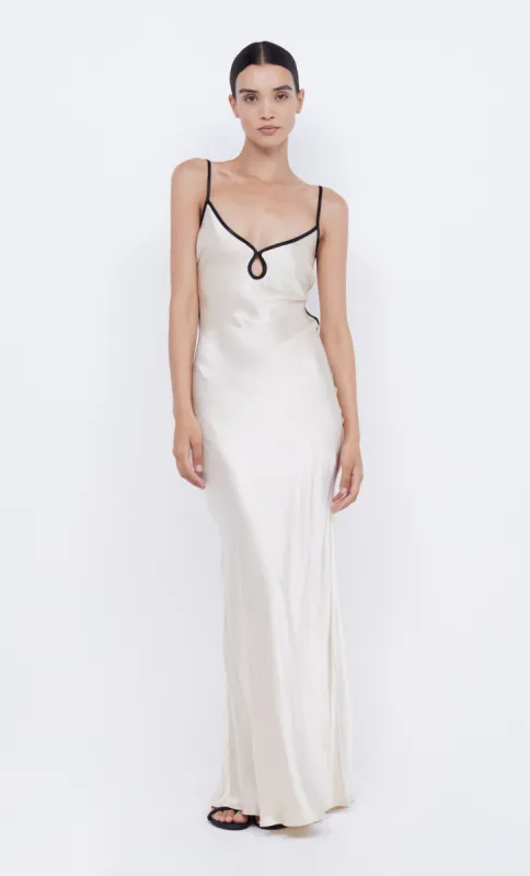 CEDAR CITY MAXI DRESS - SAND/BLACK sold by bec + bridge