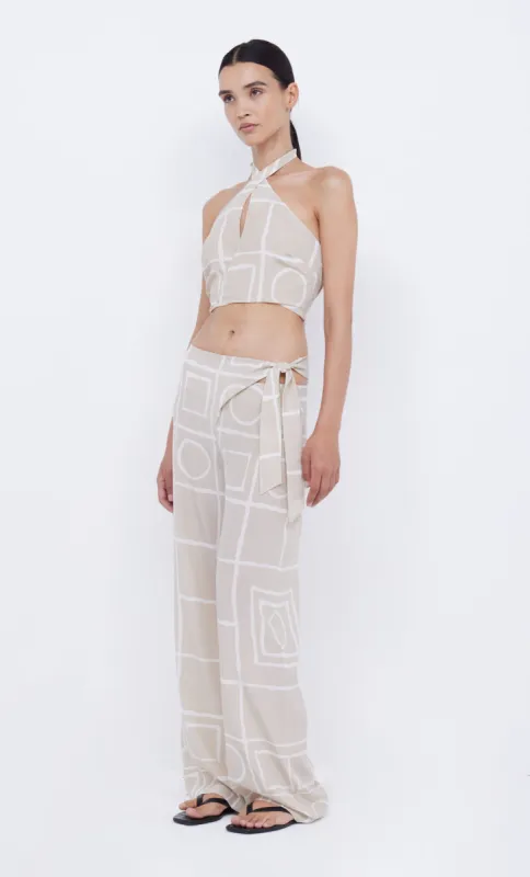 SALMA TIE PANT - CHECKERS sold by bec + bridge