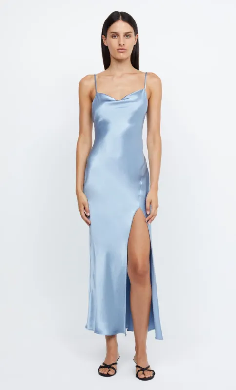 MARGOT SPLIT MIDI DRESS - POWDER BLUE sold by bec + bridge
