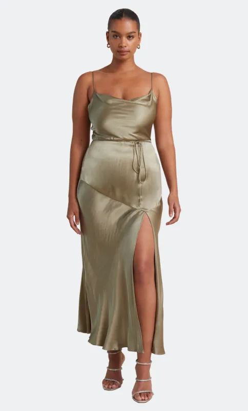 MOON DANCE MIDI DRESS - SAGE sold by bec + bridge