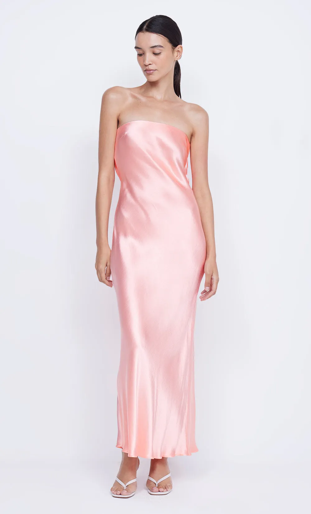 MOONDANCE STRAPLESS DRESS - CORAL sold by bec + bridge product image thumbnail 5