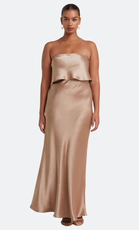 THE DREAMER OVERLAY DRESS  - GOLDEN sold by bec + bridge