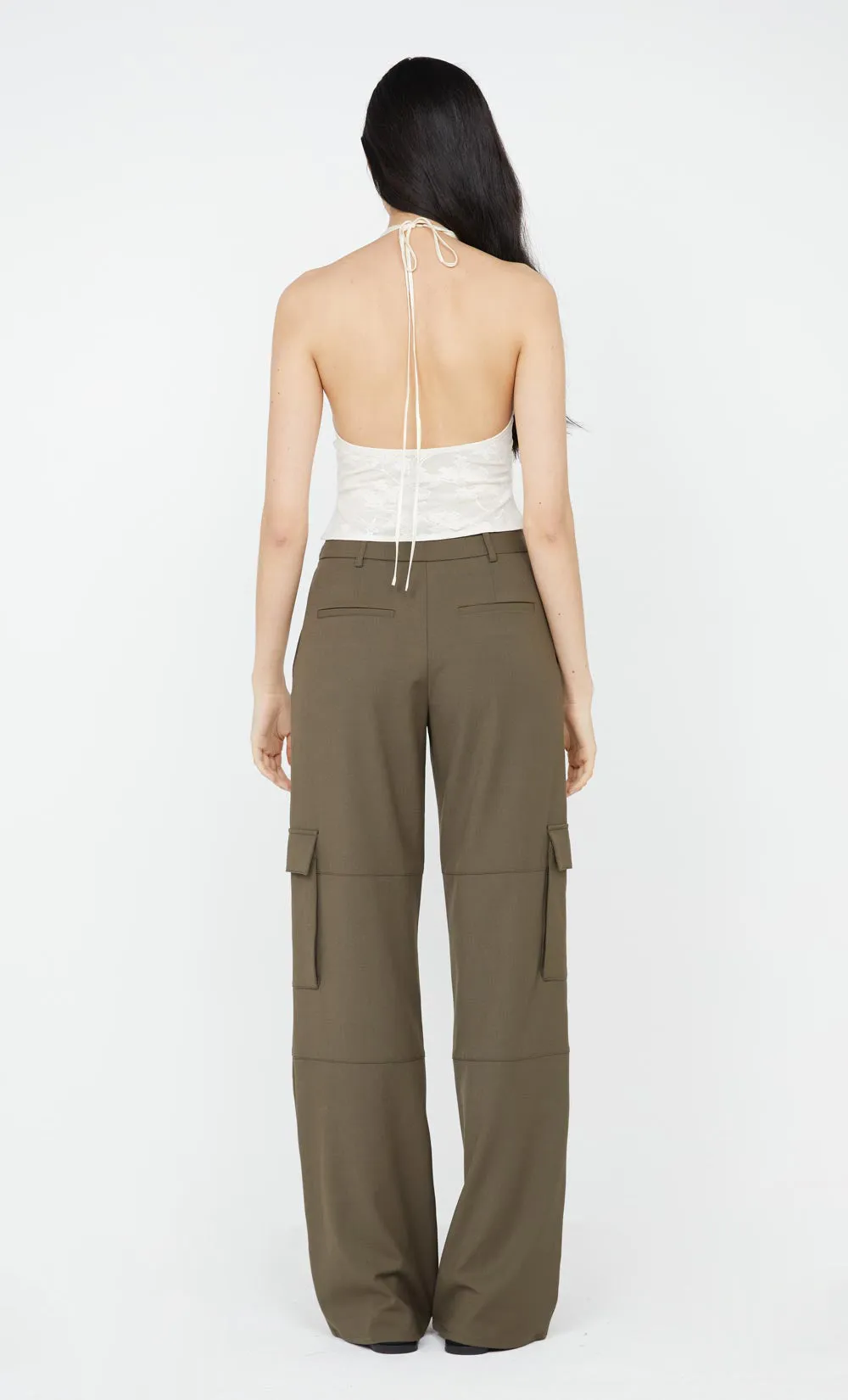 LAWENA HALTER TOP - IVORY sold by bec + bridge product image thumbnail 3