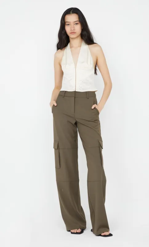 LAWENA HALTER TOP - IVORY sold by bec + bridge