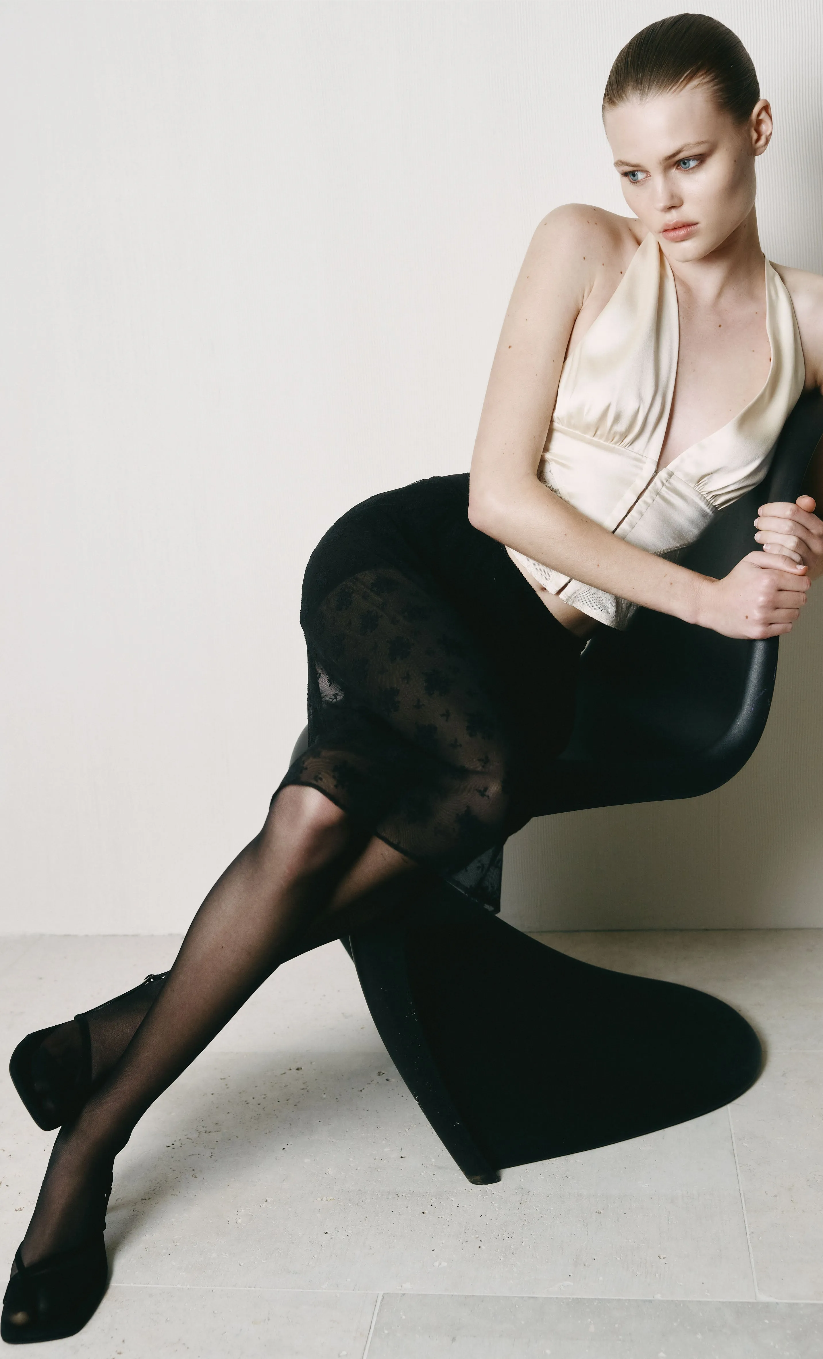 LAWENA HALTER TOP - IVORY sold by bec + bridge product image thumbnail 2