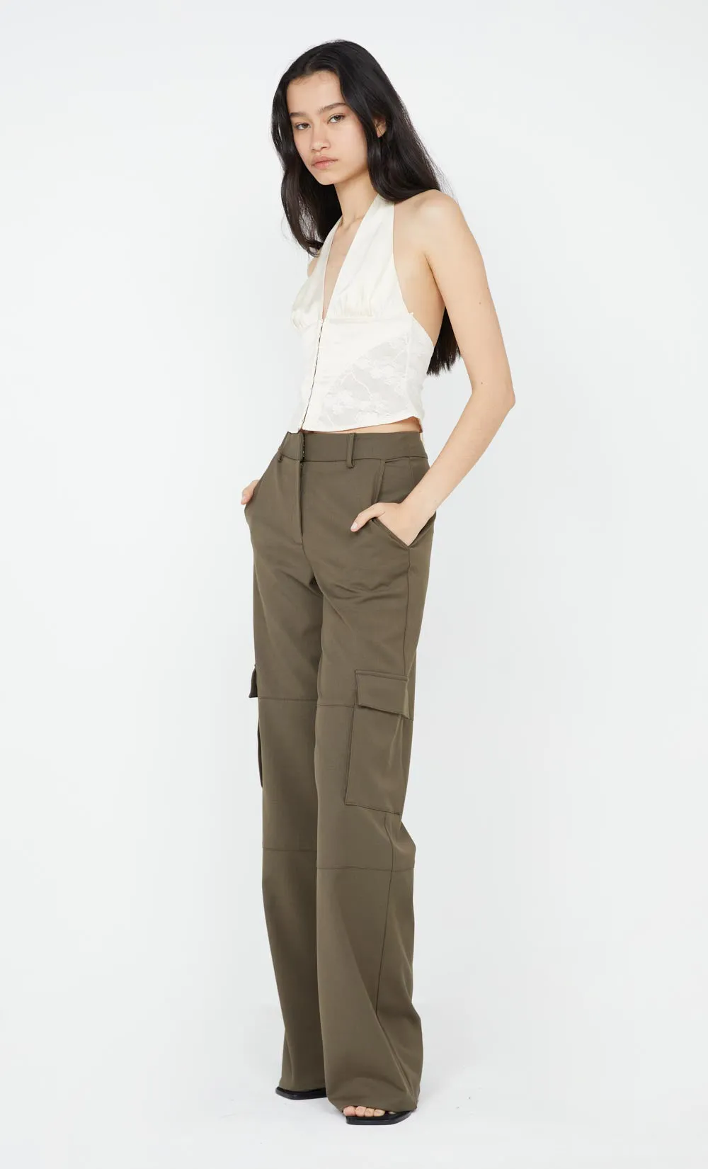 LAWENA HALTER TOP - IVORY sold by bec + bridge product image thumbnail 4