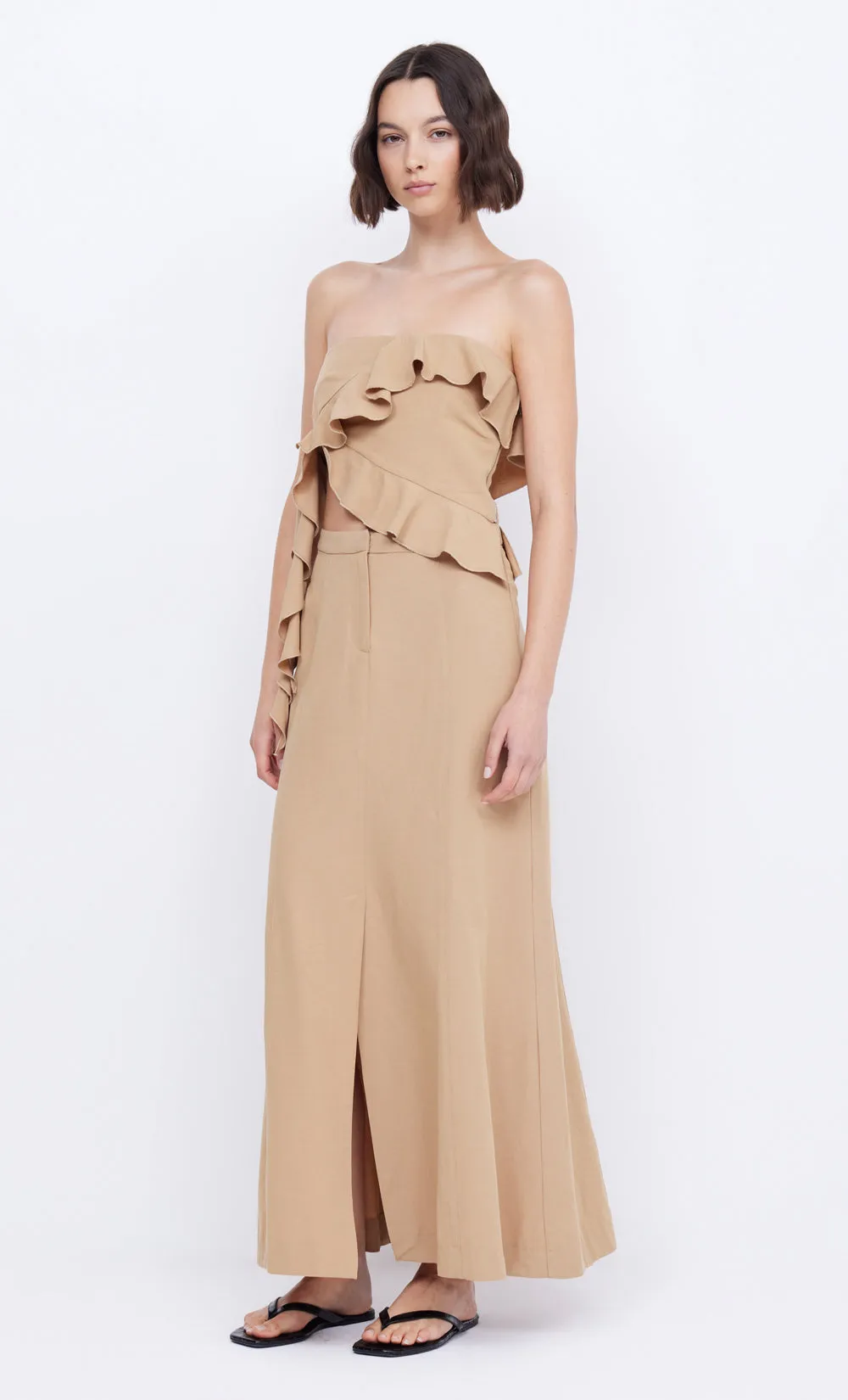 COASTLINER MAXI SKIRT - TAN sold by bec + bridge