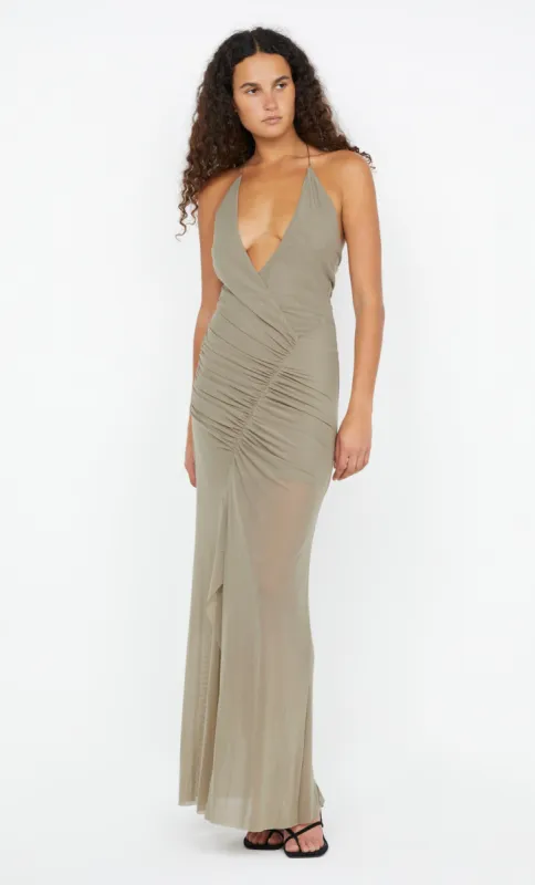 SANIA HALTER DRESS - TAUPEE sold by bec + bridge