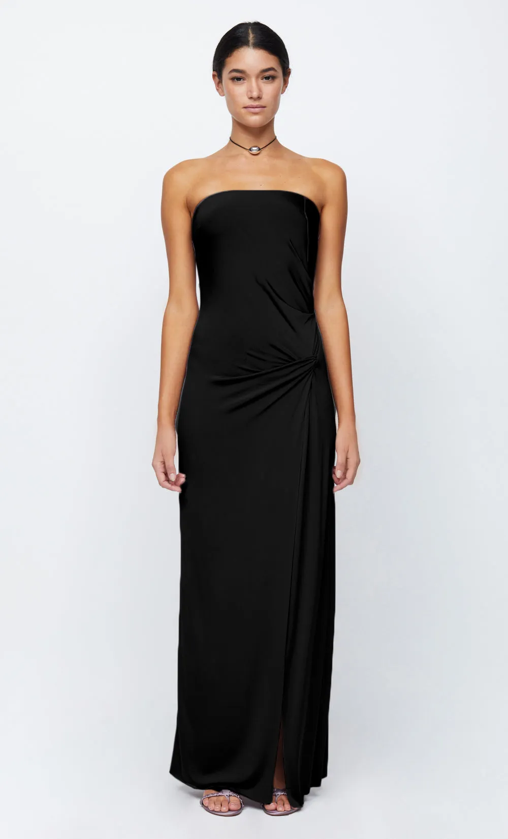 PETRA STRAPLESS MAXI DRESS - BLACK sold by bec + bridge