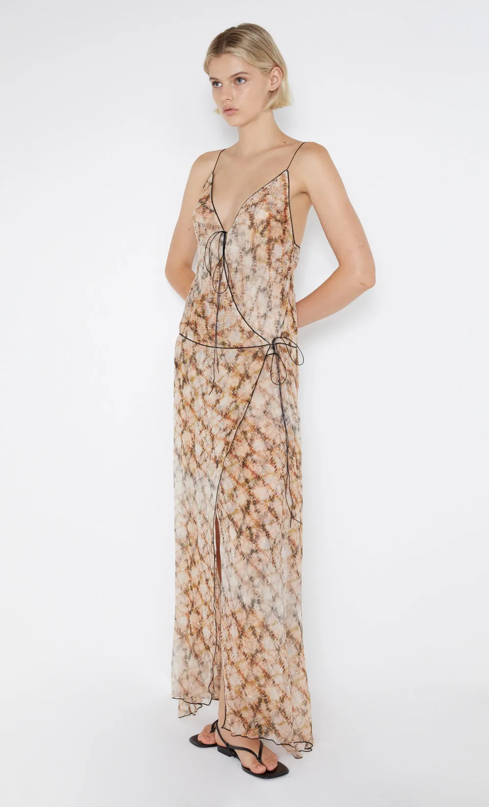 CIEL WRAP MAXI DRESS - GEO SHIBORI sold by bec + bridge product image thumbnail 3