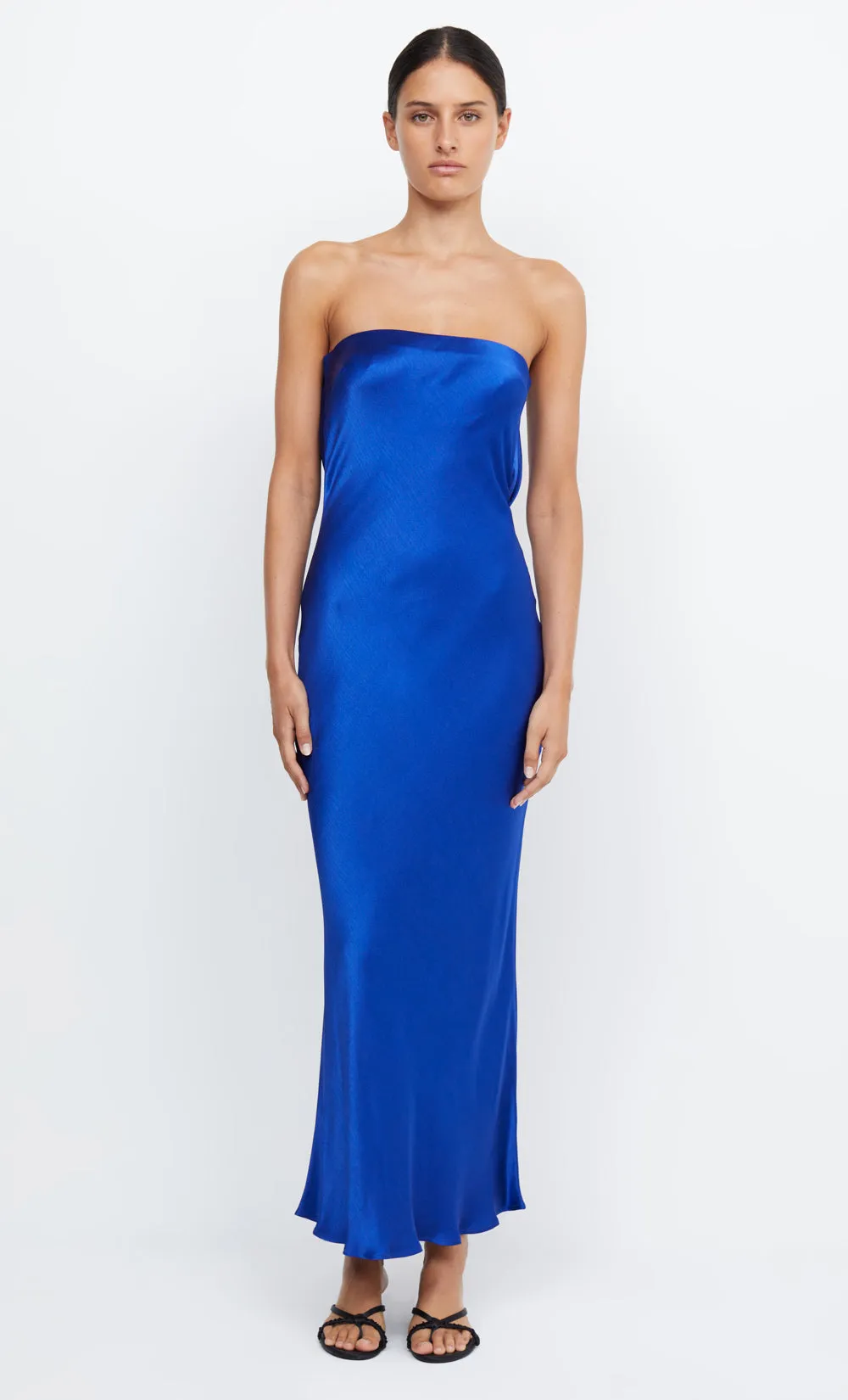 MOONDANCE STRAPLESS DRESS - MEDITERRANEAN BLUE sold by bec + bridge