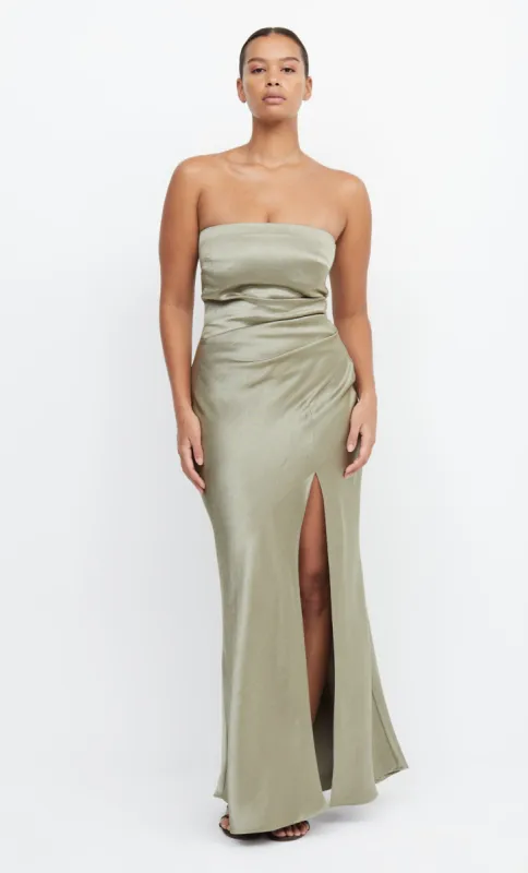 THE DREAMER STRAPLESS DRESS - SAGE sold by bec + bridge