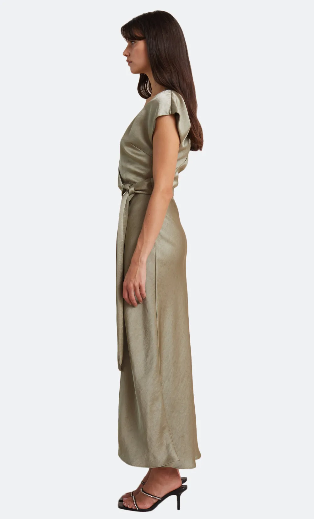 THE DREAMER WRAP DRESS - SAGE sold by bec + bridge product image thumbnail 4