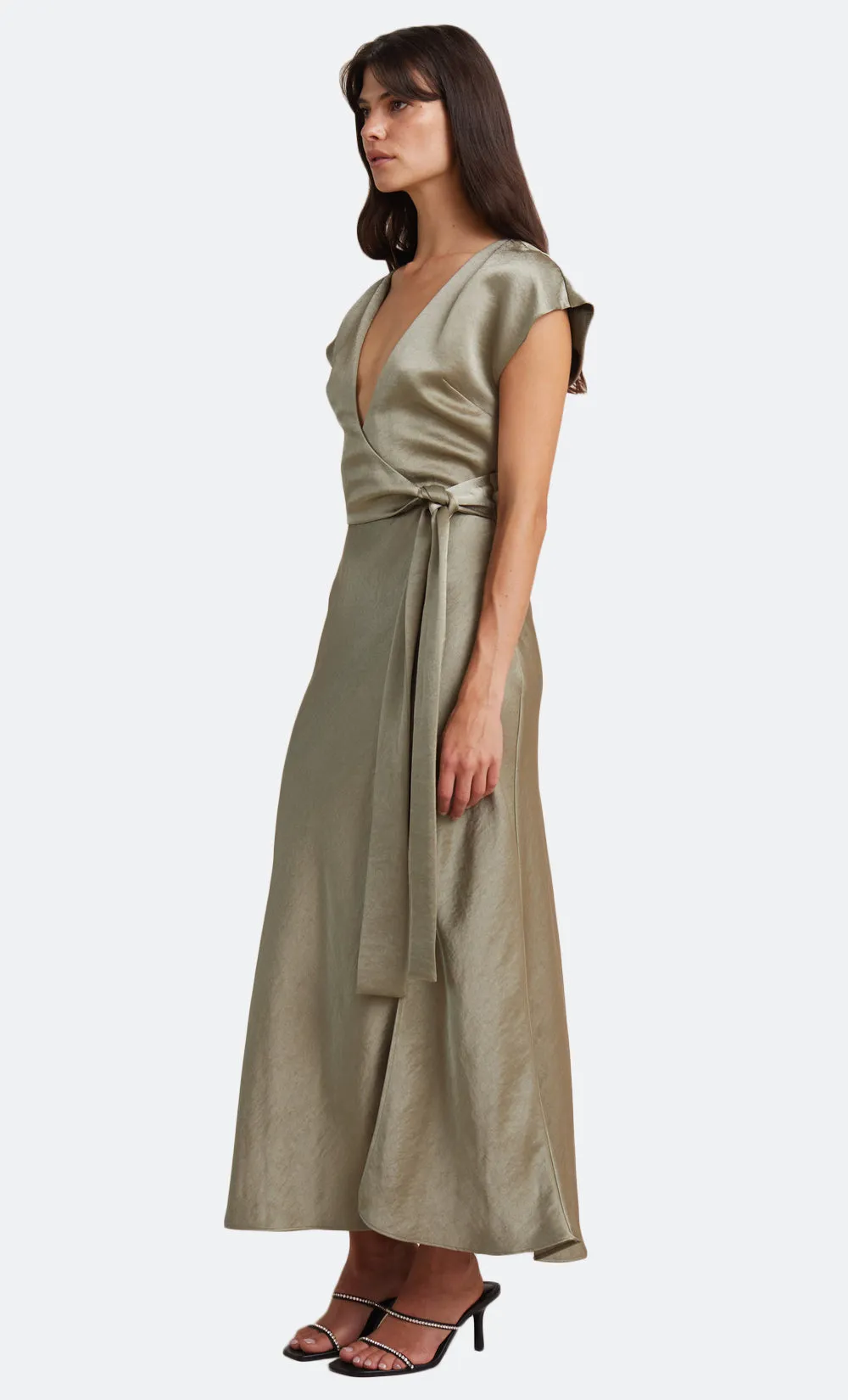 THE DREAMER WRAP DRESS - SAGE sold by bec + bridge product image thumbnail 3