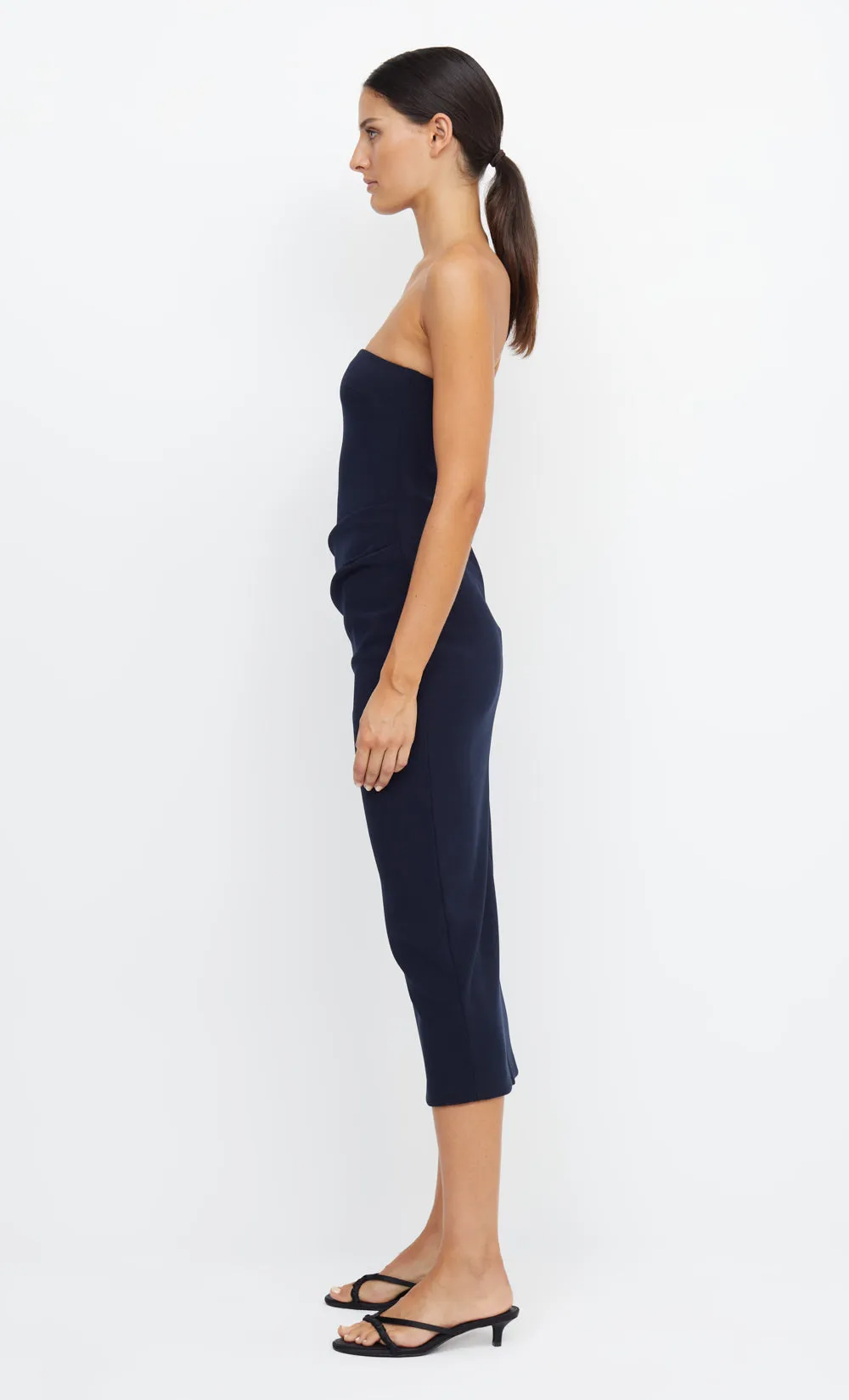 KARINA STRAPLESS MIDI DRESS - INK sold by bec + bridge product image thumbnail 4