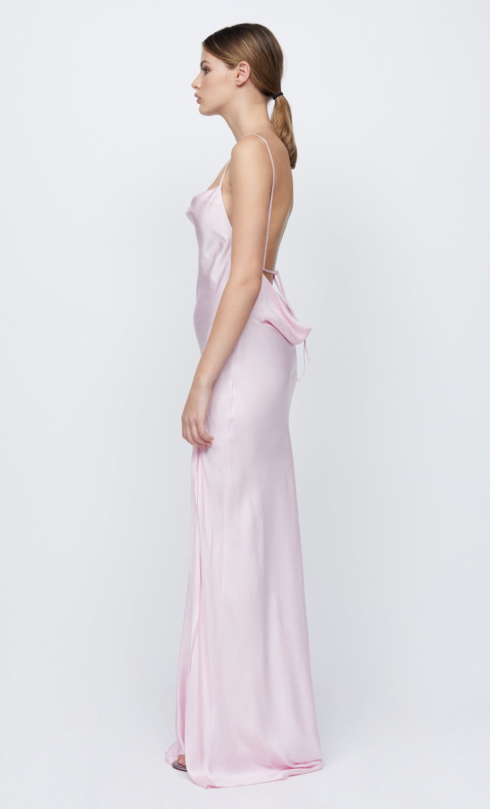 JOELLE SPLIT MAXI DRESS - QUARTZ PINK sold by bec + bridge product image thumbnail 4