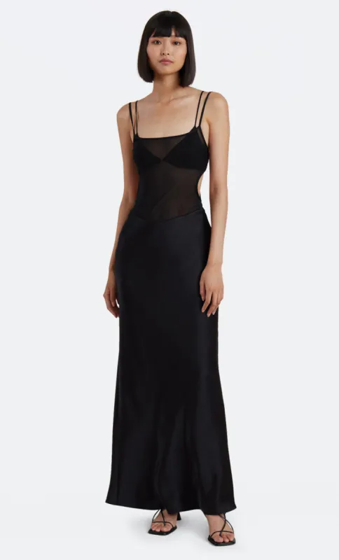 LINDSEY CUT OUT MAXI DRESS - BLACK sold by bec + bridge