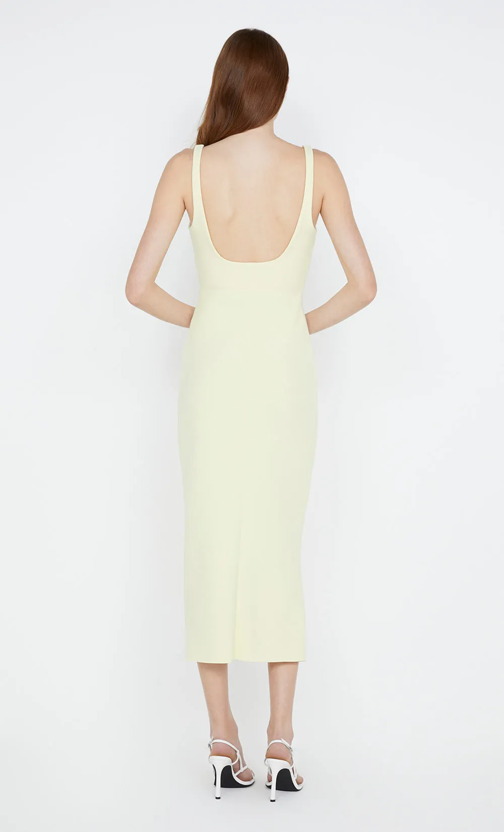 KARINA TUCK MIDI DRESS - LEMON sold by bec + bridge product image thumbnail 2