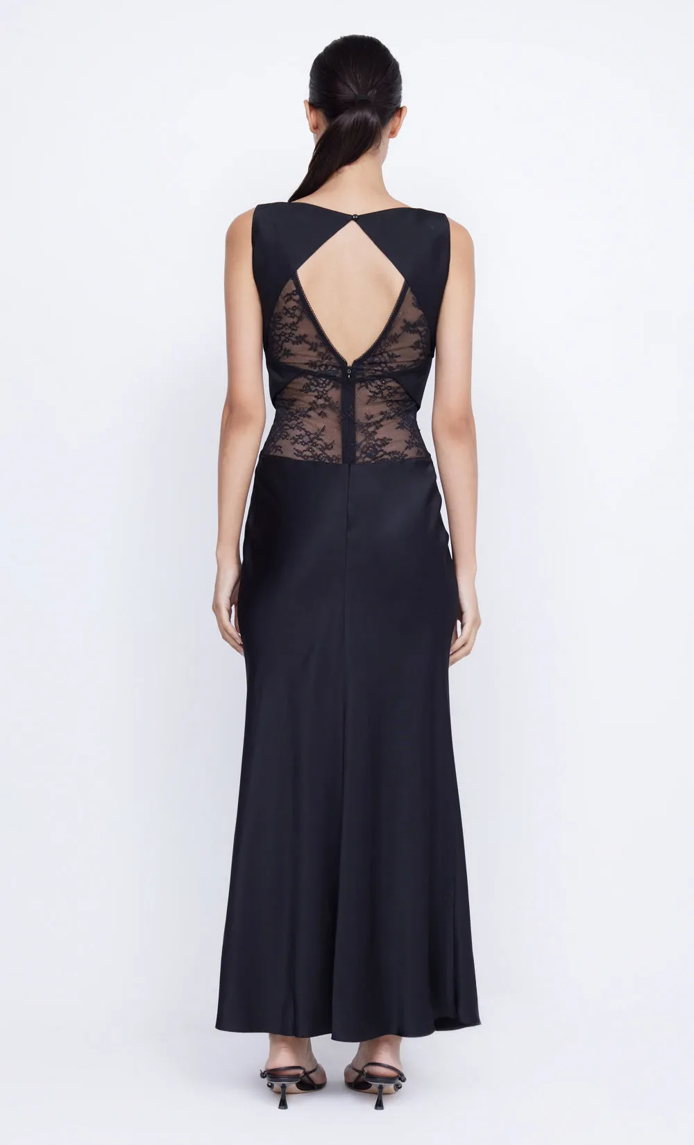 JULIETTE V NECK MAXI DRESS - BLACK sold by bec + bridge product image thumbnail 2