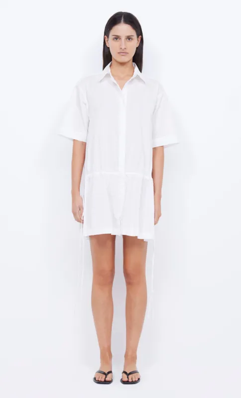 LENNOX SHIRT MINI DRESS - IVORY sold by bec + bridge