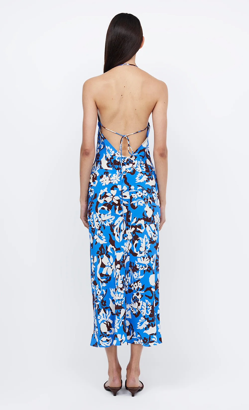 CLARISSE HALTER MAXI DRESS - BLUE LAGOON sold by bec + bridge product image thumbnail 3