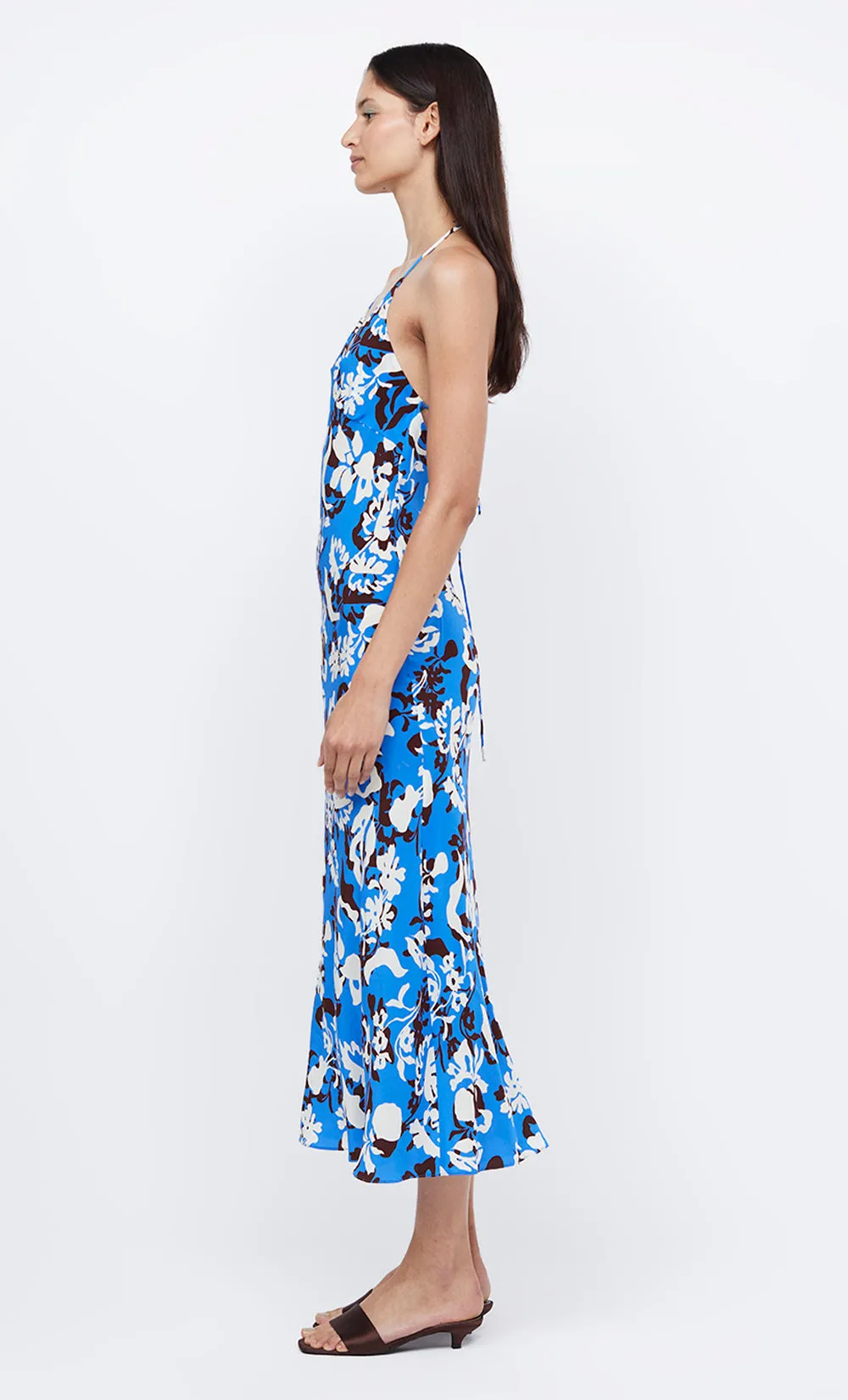 CLARISSE HALTER MAXI DRESS - BLUE LAGOON sold by bec + bridge product image thumbnail 5