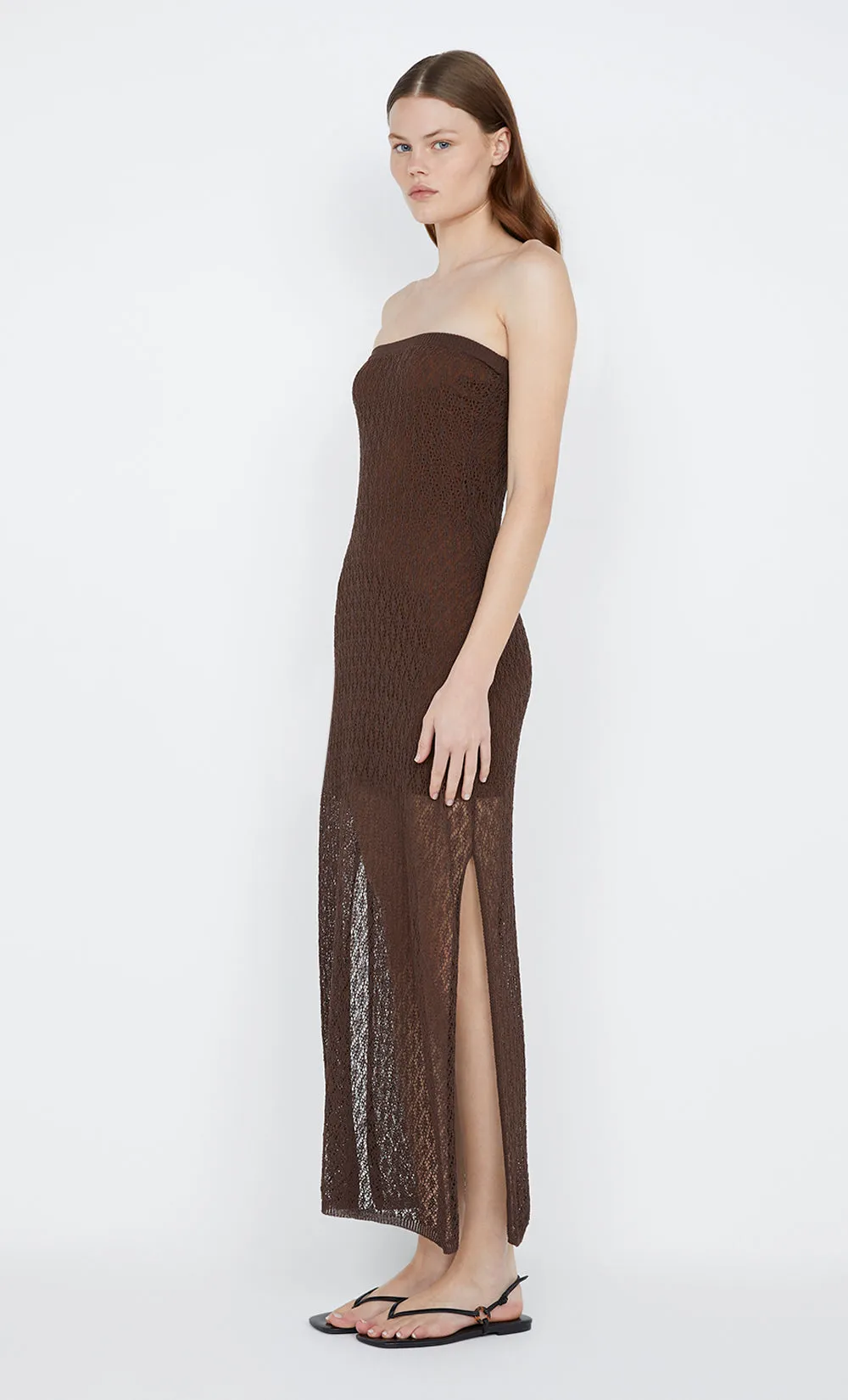 AURORA STRAPLESS DRESS - CHOC sold by bec + bridge product image thumbnail 3