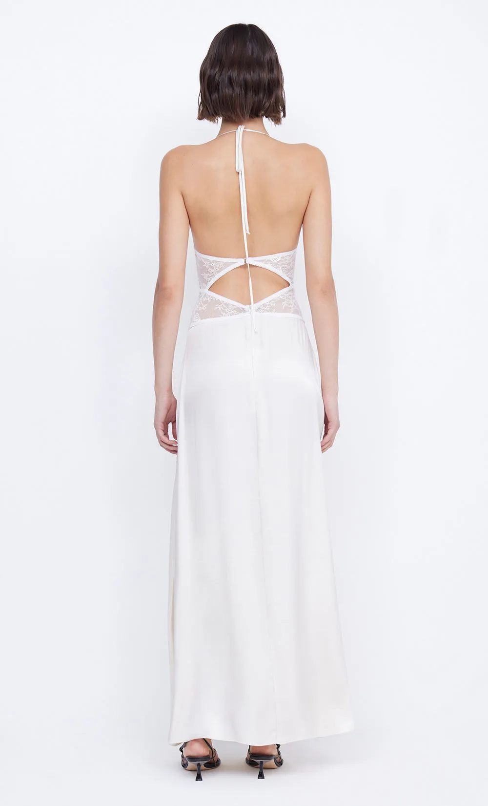 SANTAL HALTER MAXI DRESS - IVORY sold by bec + bridge product image thumbnail 2