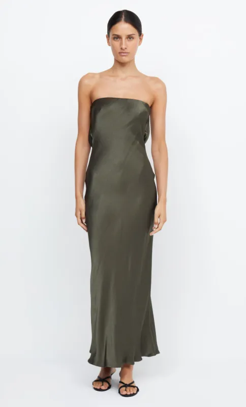 MOON DANCE STRAPLESS DRESS - DARK WILLOW sold by bec + bridge