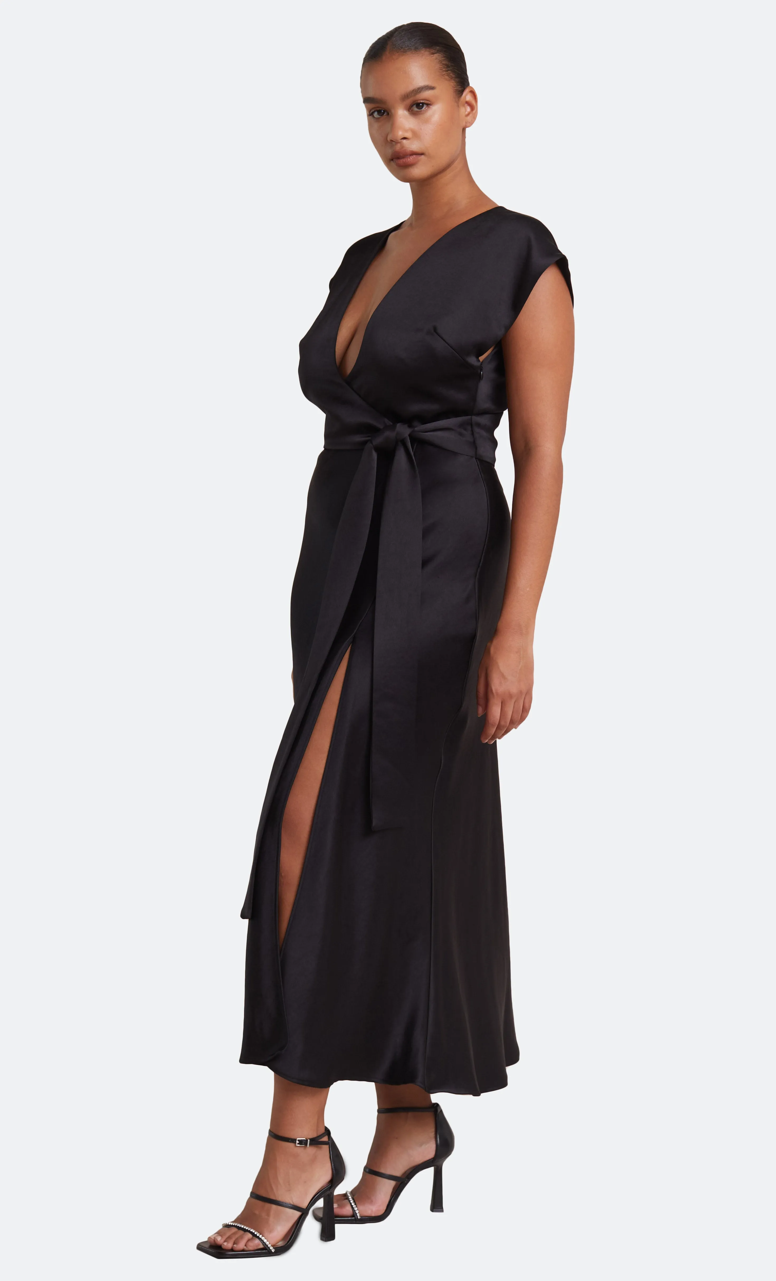 THE DREAMER WRAP DRESS - BLACK sold by bec + bridge product image thumbnail 3